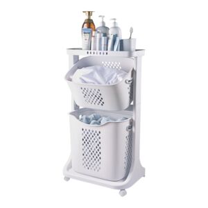 Honeybee 2-Layer Basket Organizer White Honeybee 2-Layer Basket Organizer White